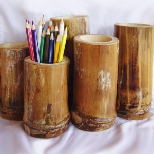 Bamboo Pencil Holder-0