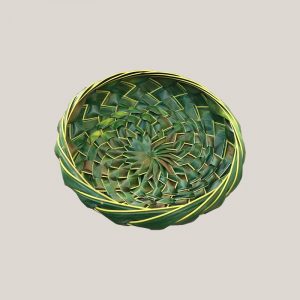 Hand Woven Coconut Leaf Basket - Small-0