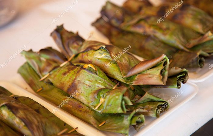 Fish in Banana Leaves Wrap
