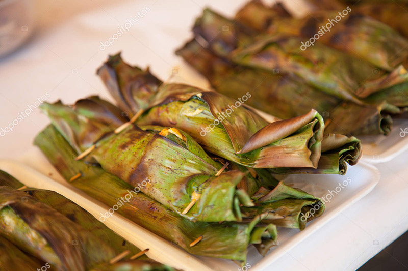 Fish in Banana Leaves Wrap